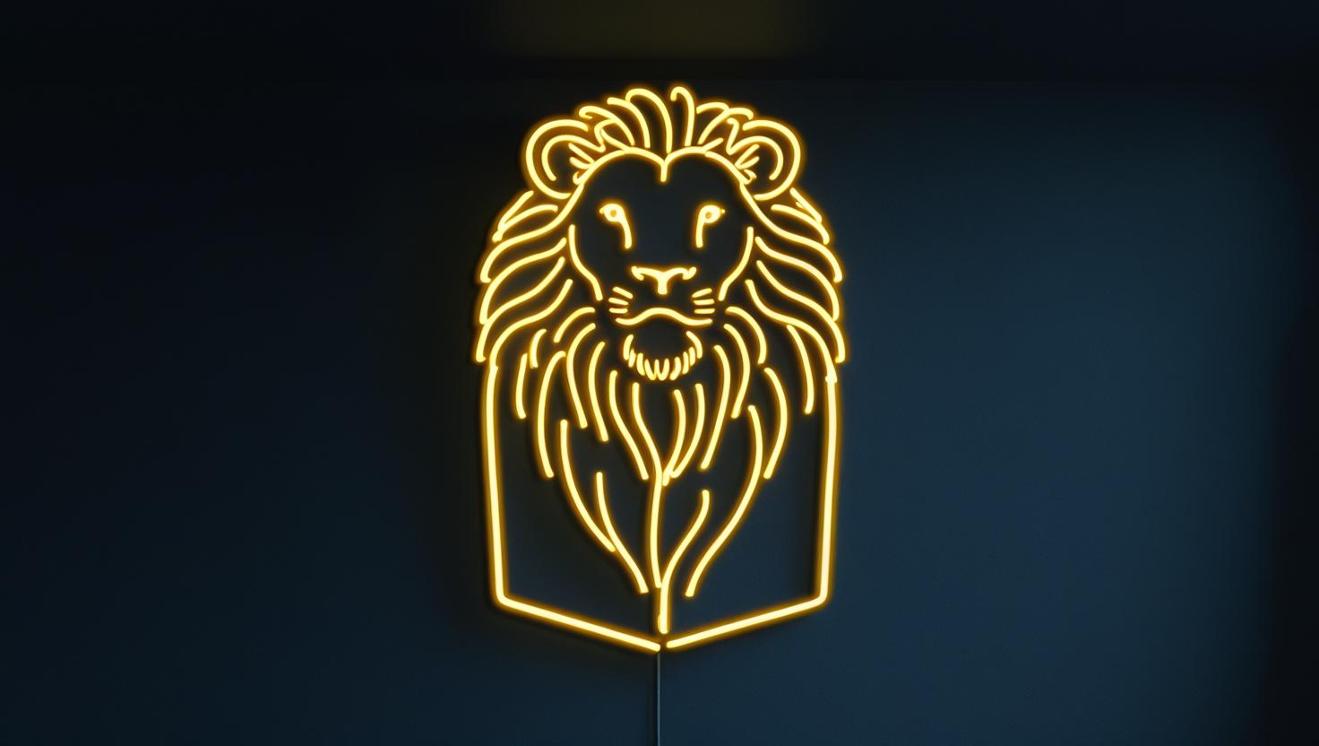 LION LED NEON SIGN