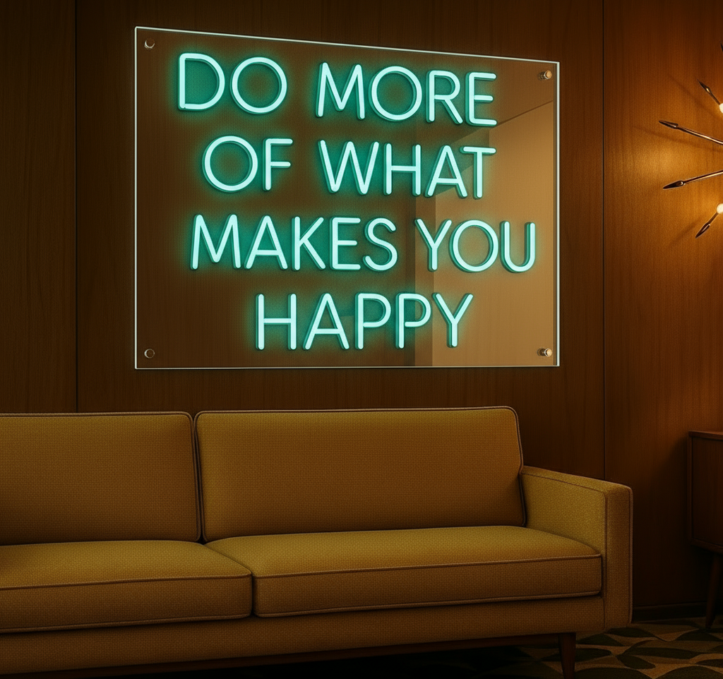 DO MORE OF WHAT MAKES YOU HAPPY LED NEON SIGN