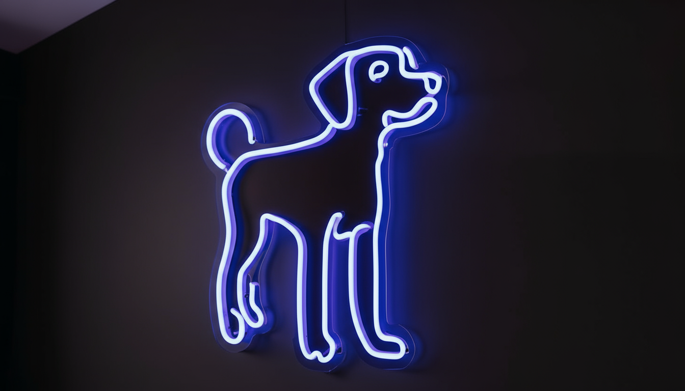 DOG LED NEON SIGN