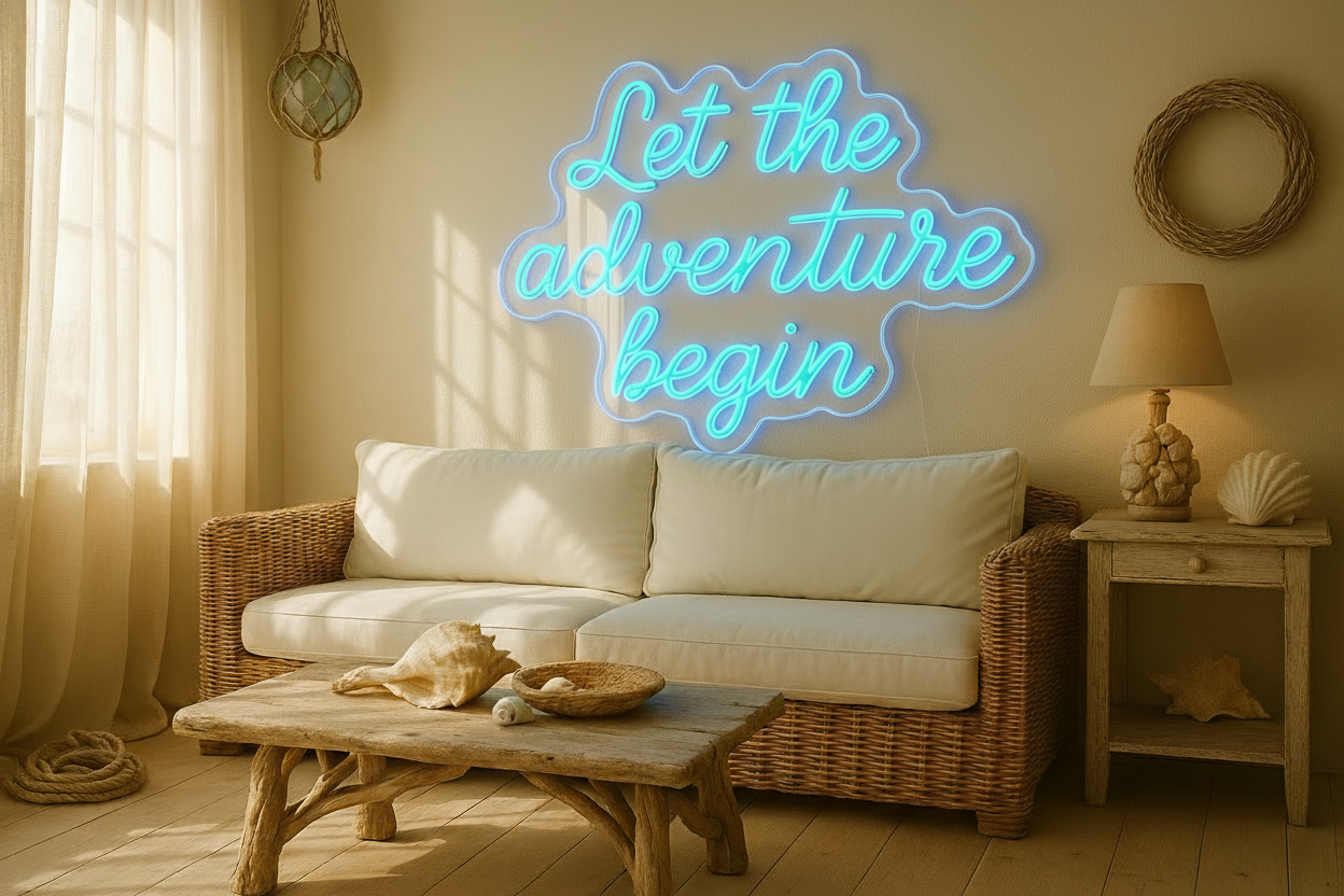 Let the adventure begin LED NEON SIGN