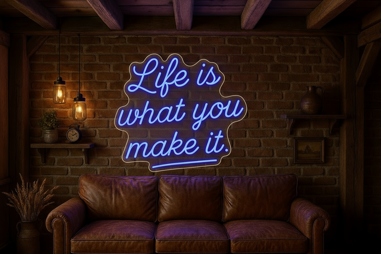 Life is what you make it. LED NEON SIGN