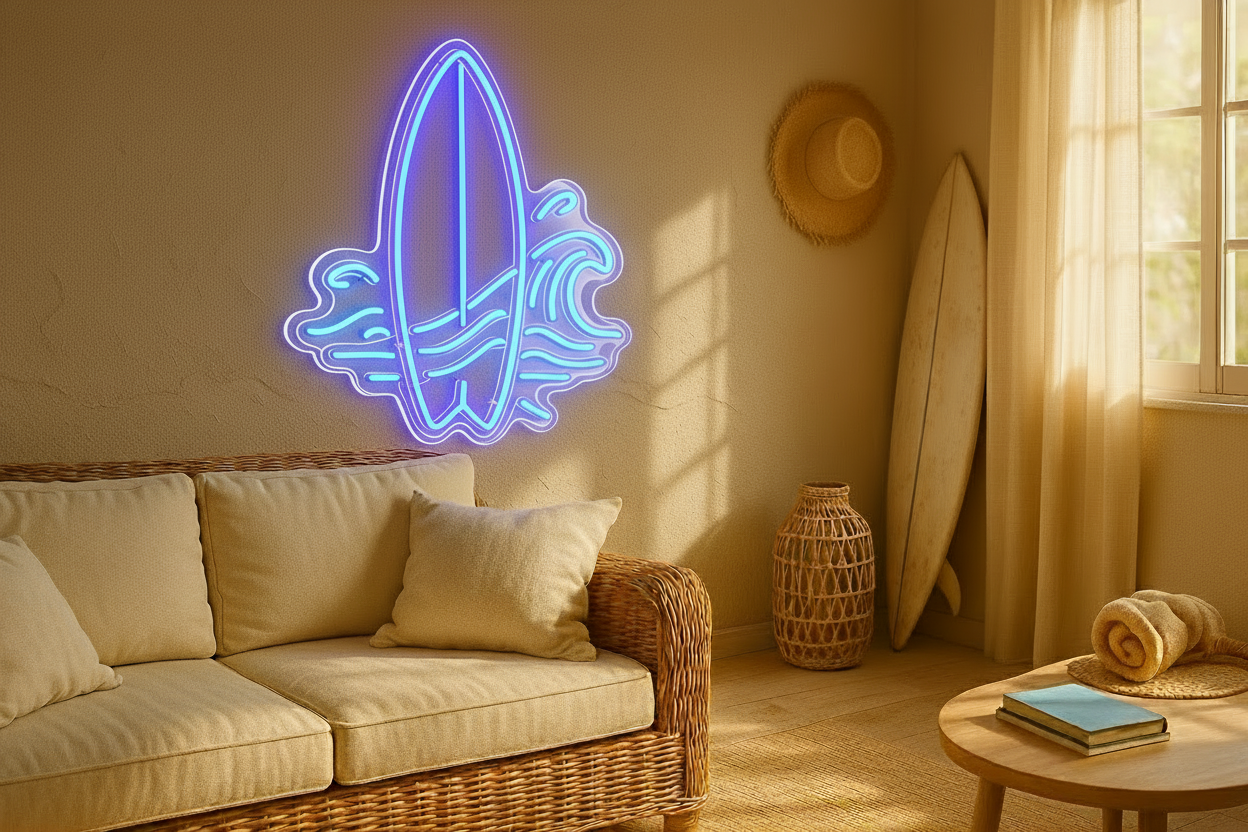 Surf Board LED NEON SIGN