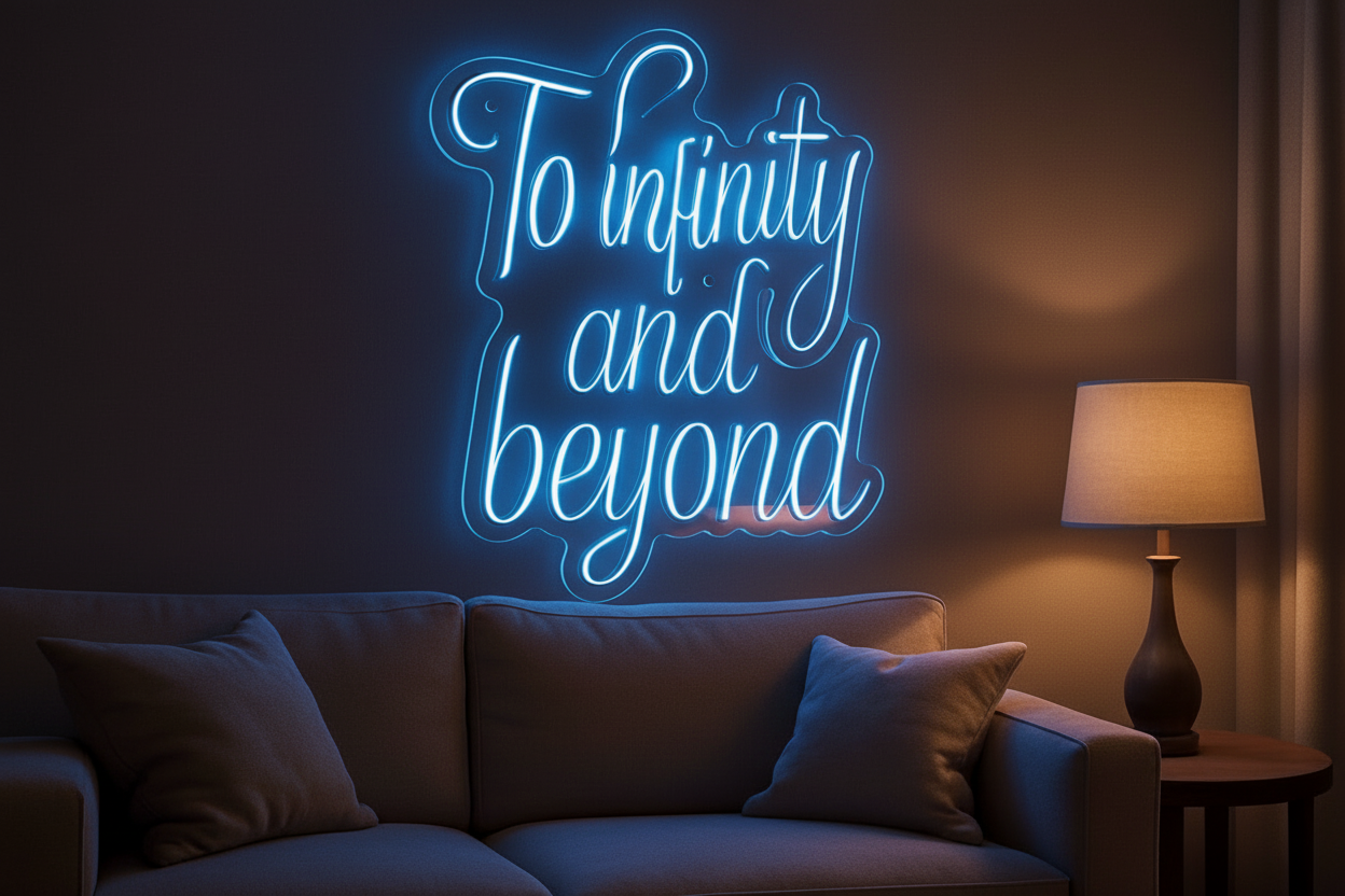 To infinity and beyond LED NEON SIGN