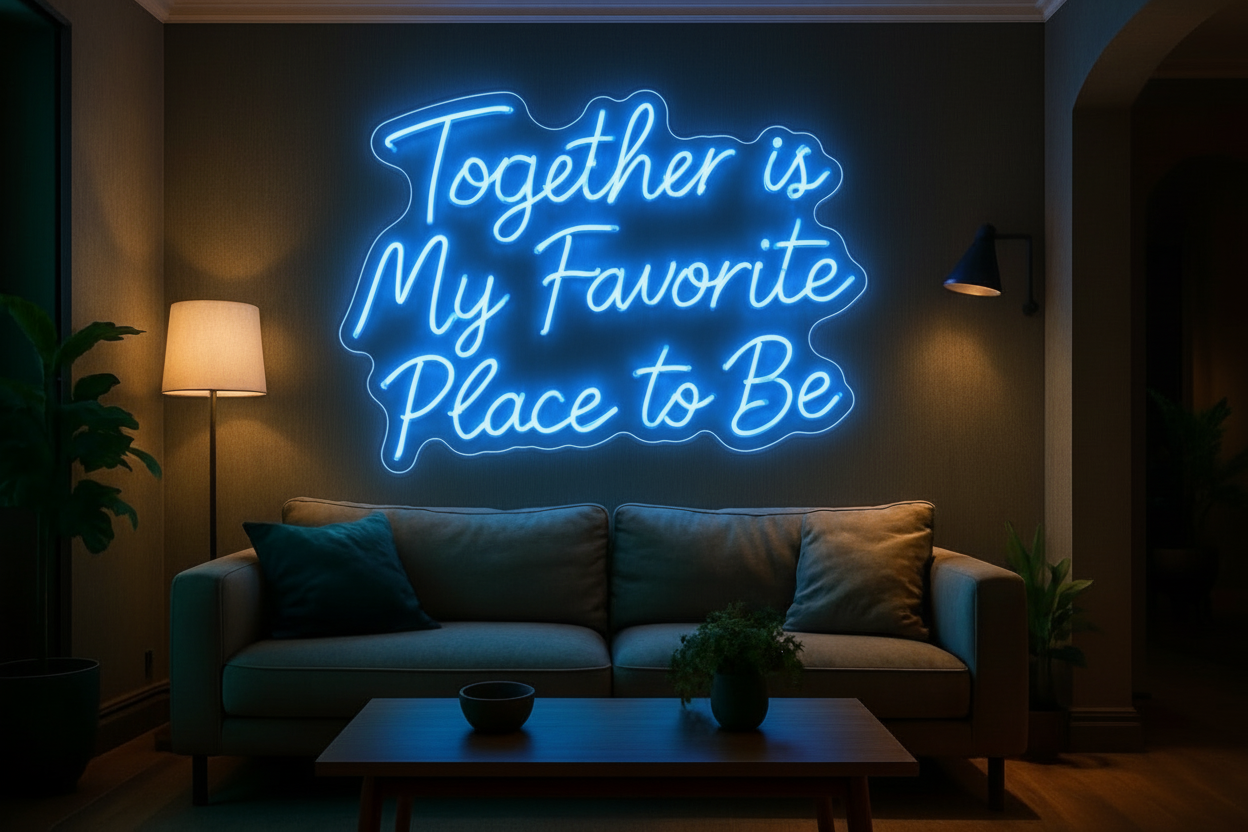 Together is My Favorite Place to Be LED NEON SIGN