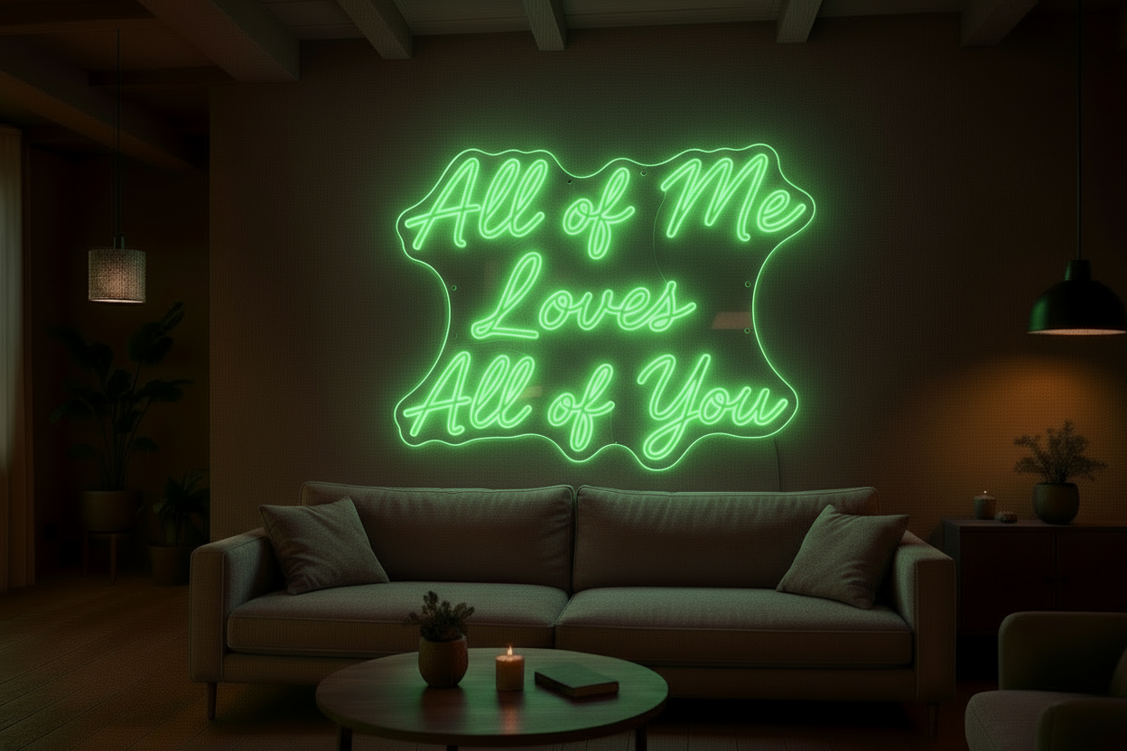 All of Me Loves All of You LED NEON SIGN