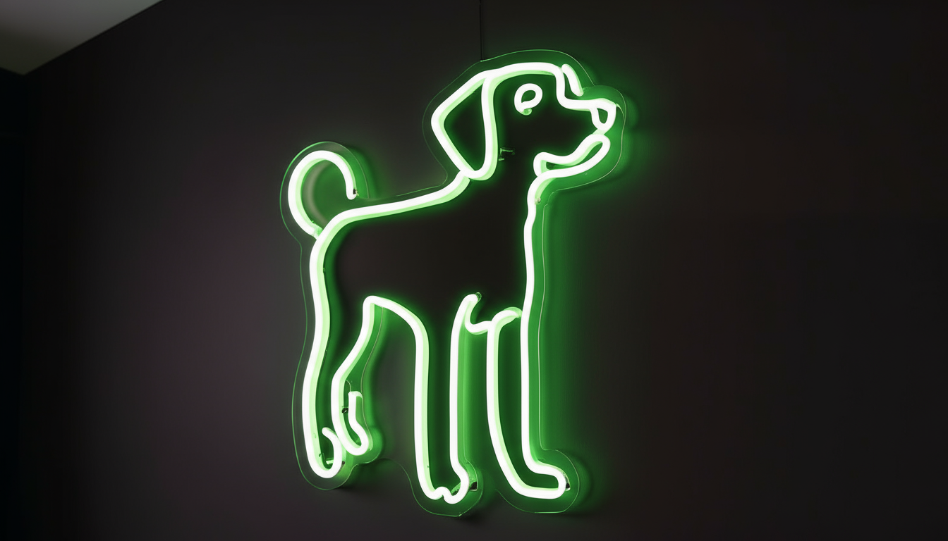 DOG LED NEON SIGN