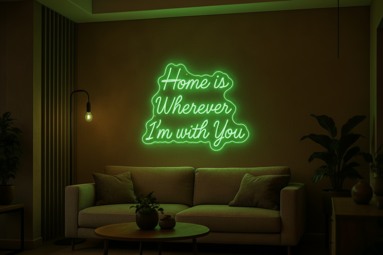 Home is Wherever I'm with You LED NEON SIGN