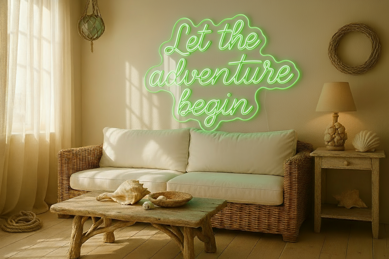 Let the adventure begin LED NEON SIGN