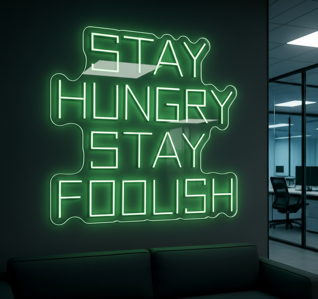 STAY HUNGRY STAY FOOLISH LED NEON SIGN