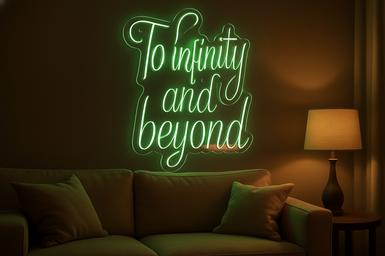 To infinity and beyond LED NEON SIGN