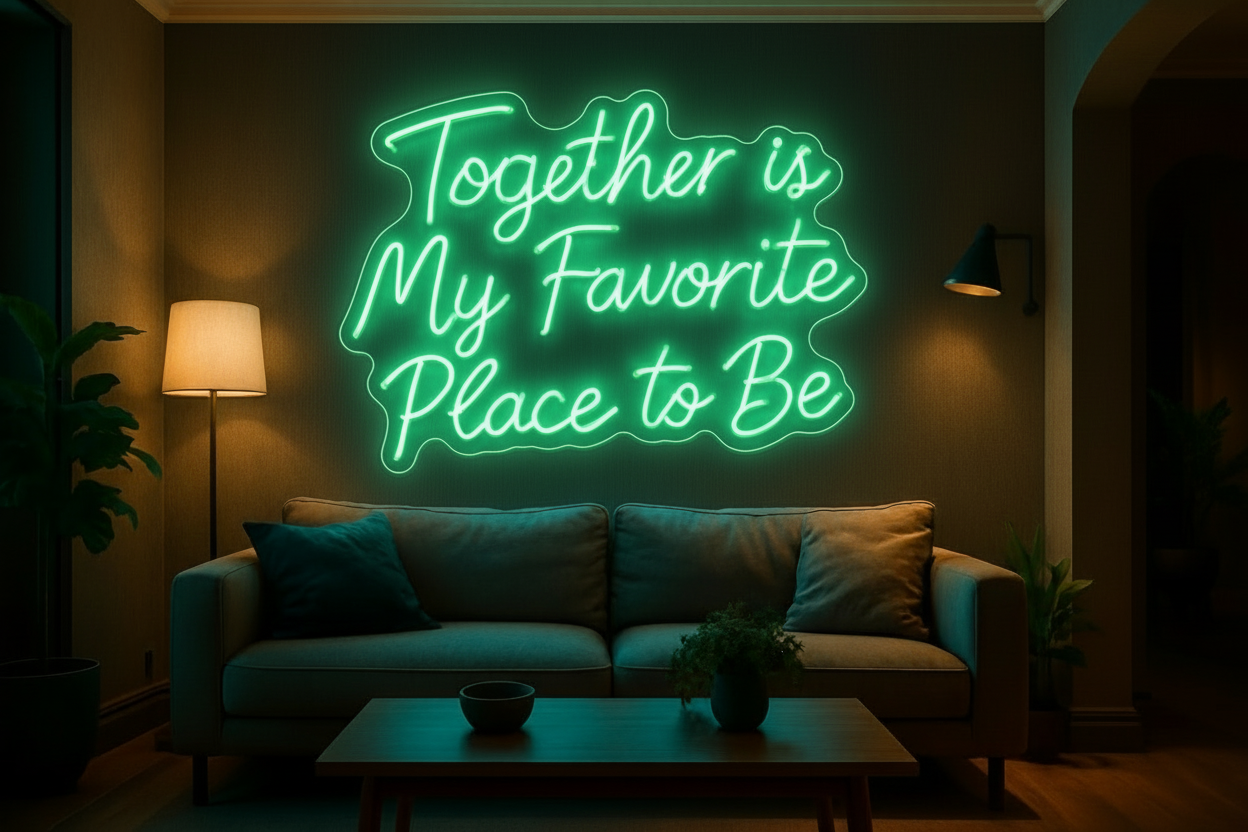 Together is My Favorite Place to Be LED NEON SIGN