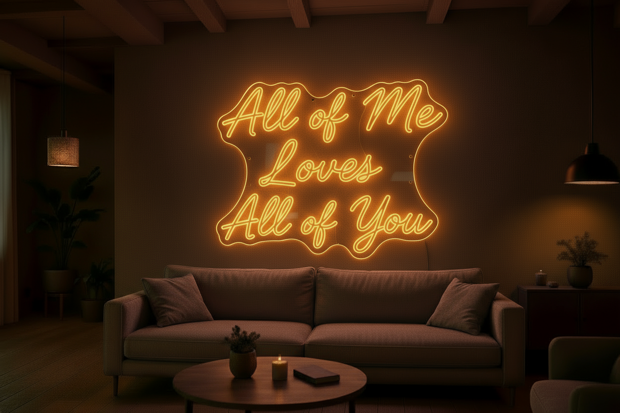 All of Me Loves All of You LED NEON SIGN