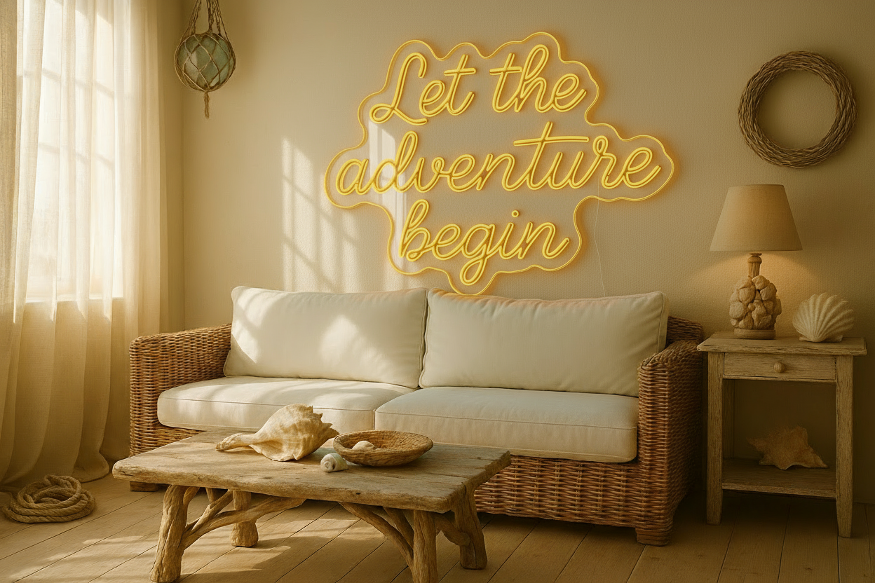 Let the adventure begin LED NEON SIGN