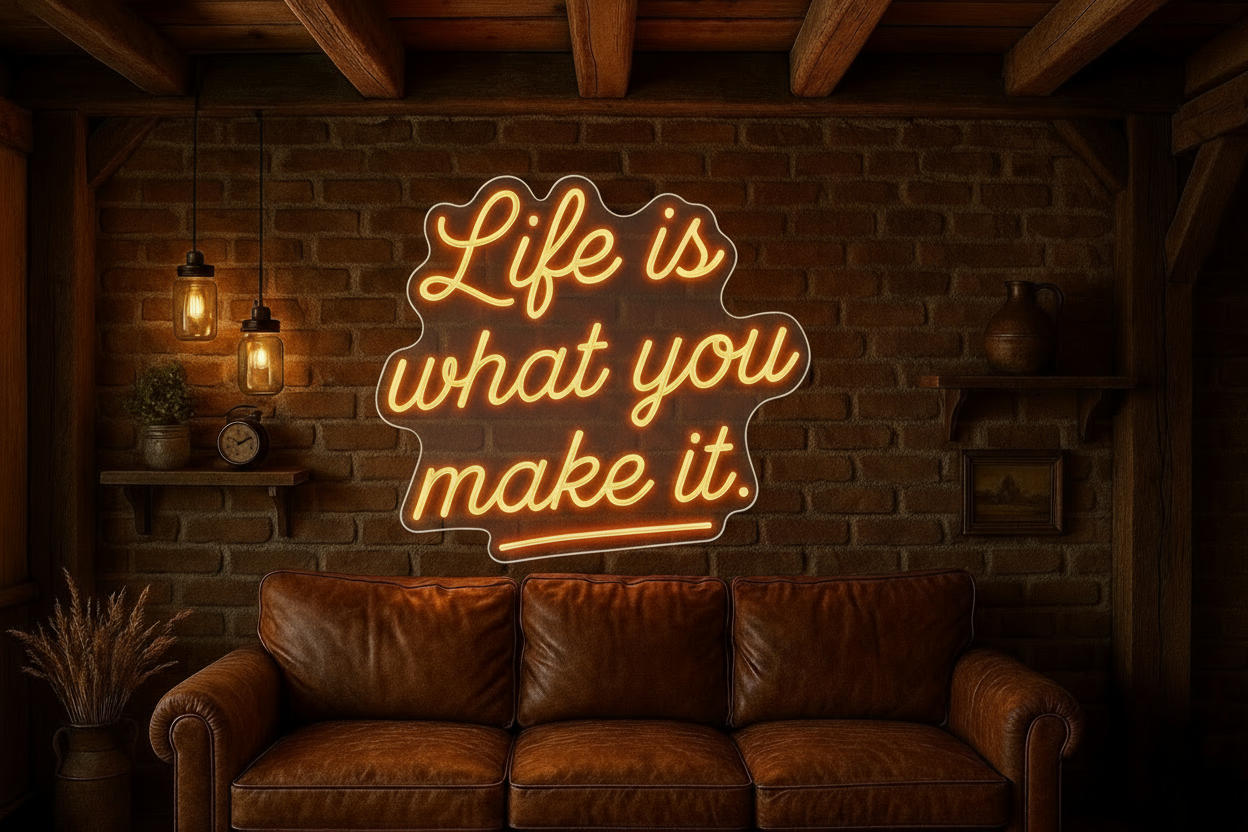 Life is what you make it. LED NEON SIGN
