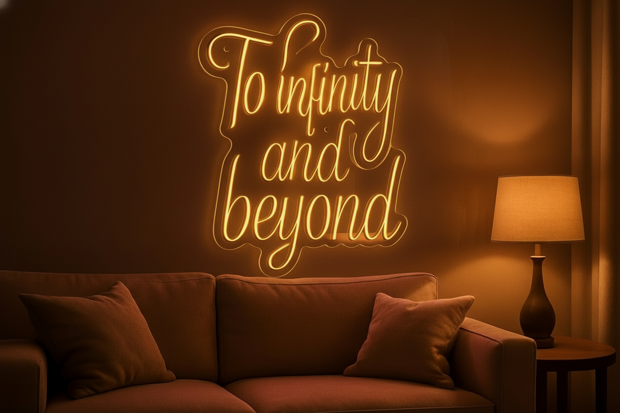 To infinity and beyond LED NEON SIGN