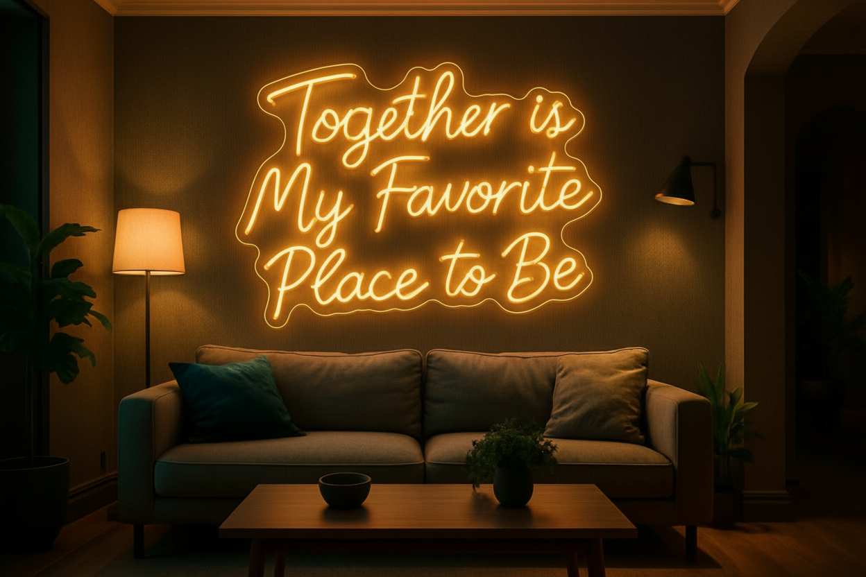 Together is My Favorite Place to Be LED NEON SIGN