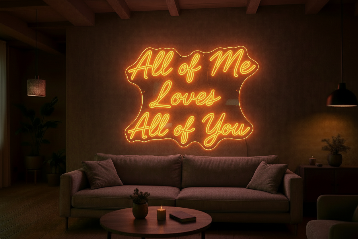 All of Me Loves All of You LED NEON SIGN