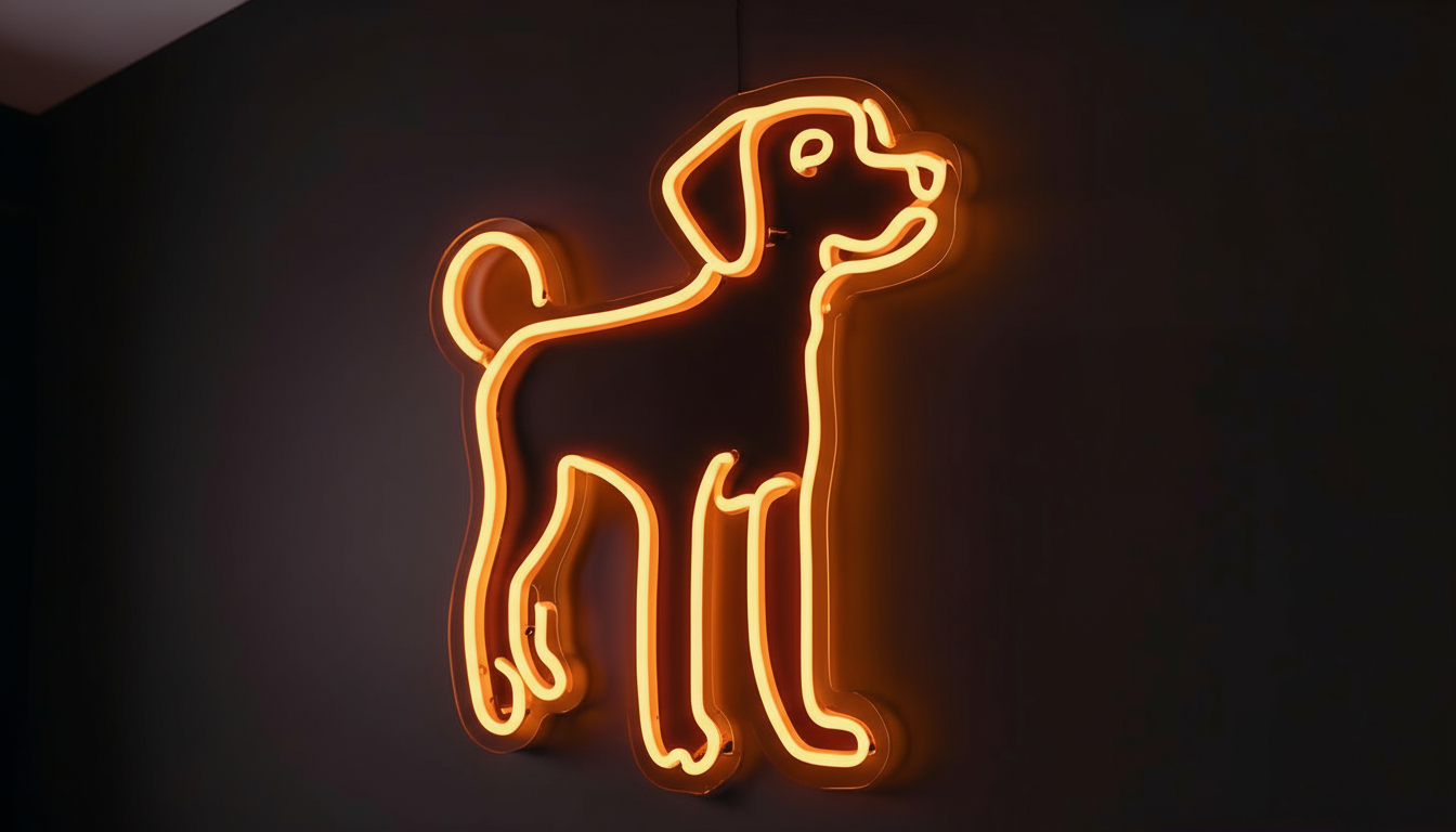 DOG LED NEON SIGN