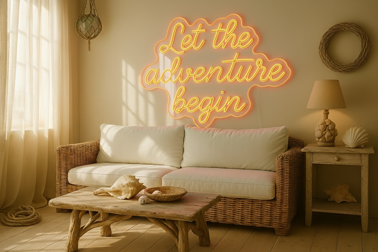 Let the adventure begin LED NEON SIGN