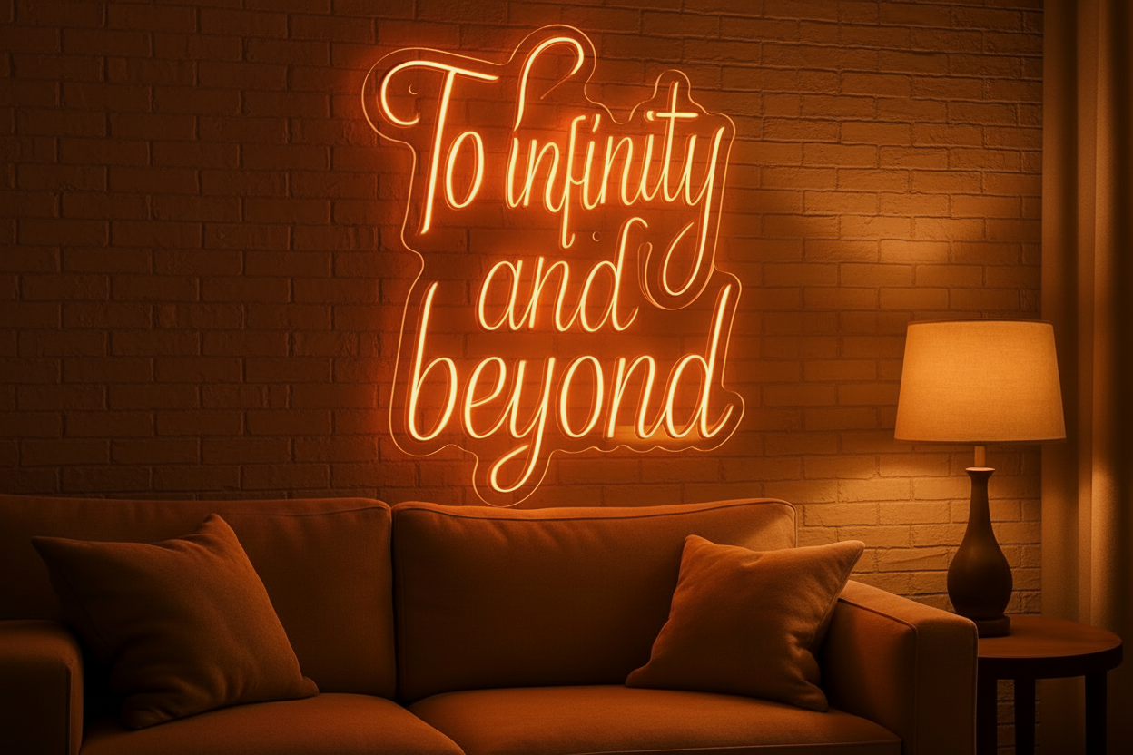 To infinity and beyond LED NEON SIGN
