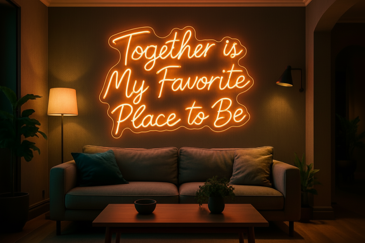 Together is My Favorite Place to Be LED NEON SIGN