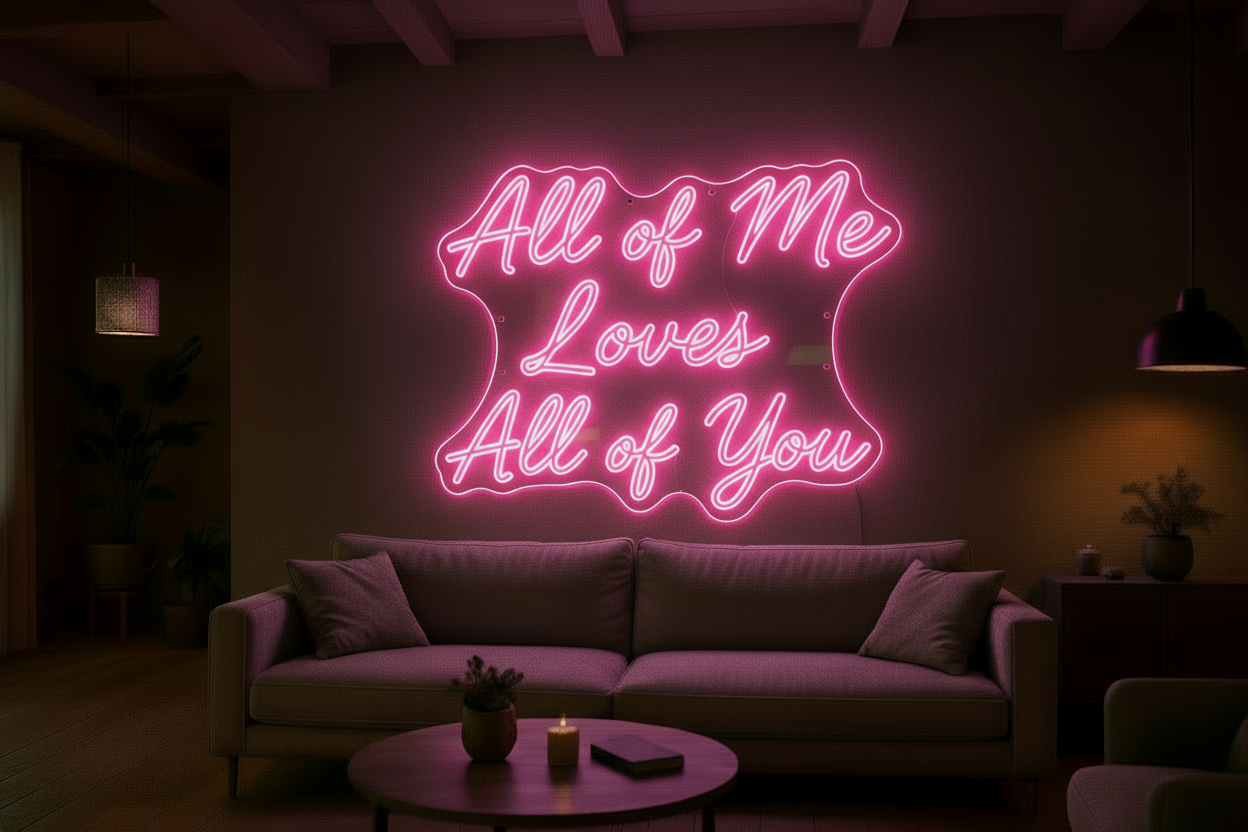 All of Me Loves All of You LED NEON SIGN