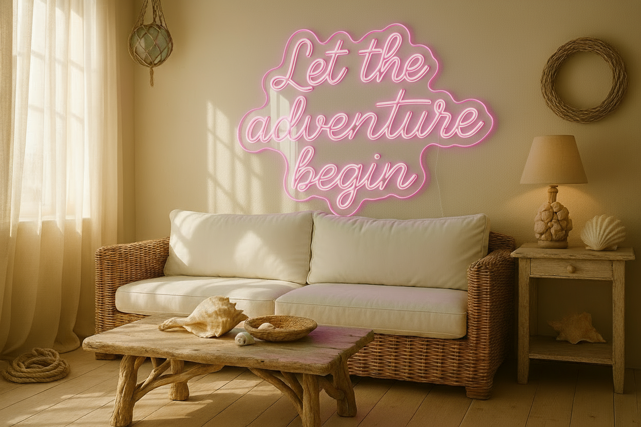 Let the adventure begin LED NEON SIGN