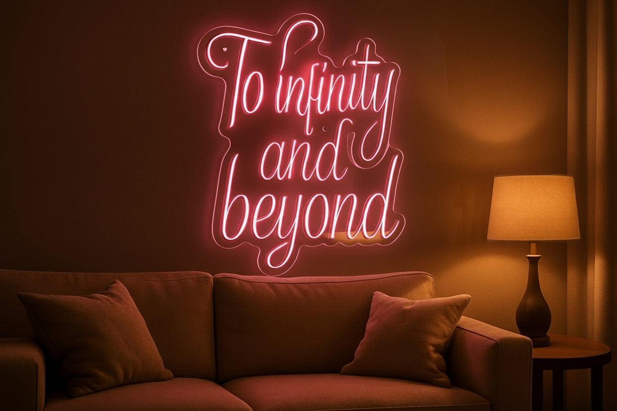 To infinity and beyond LED NEON SIGN