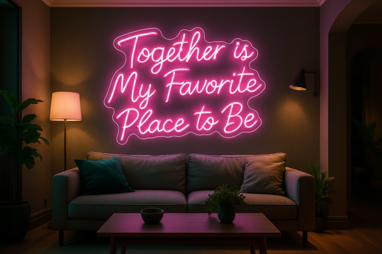 Together is My Favorite Place to Be LED NEON SIGN