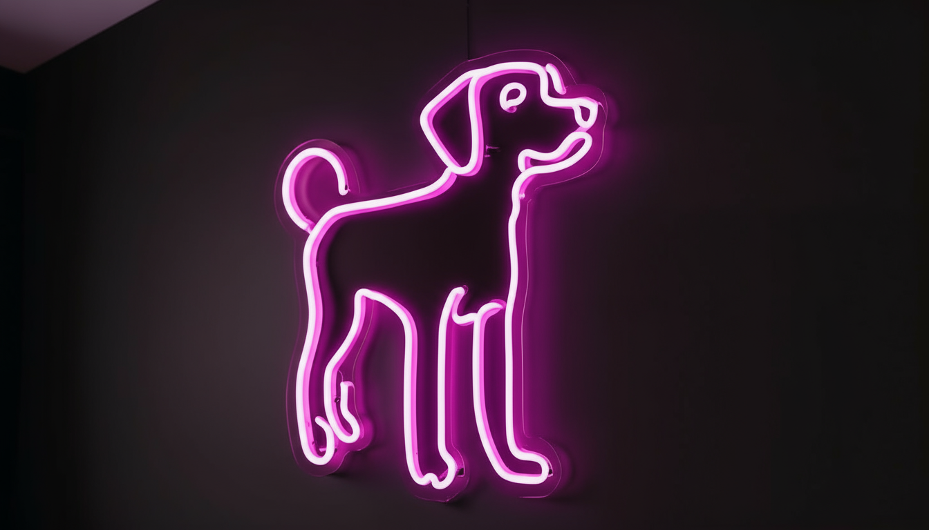 DOG LED NEON SIGN