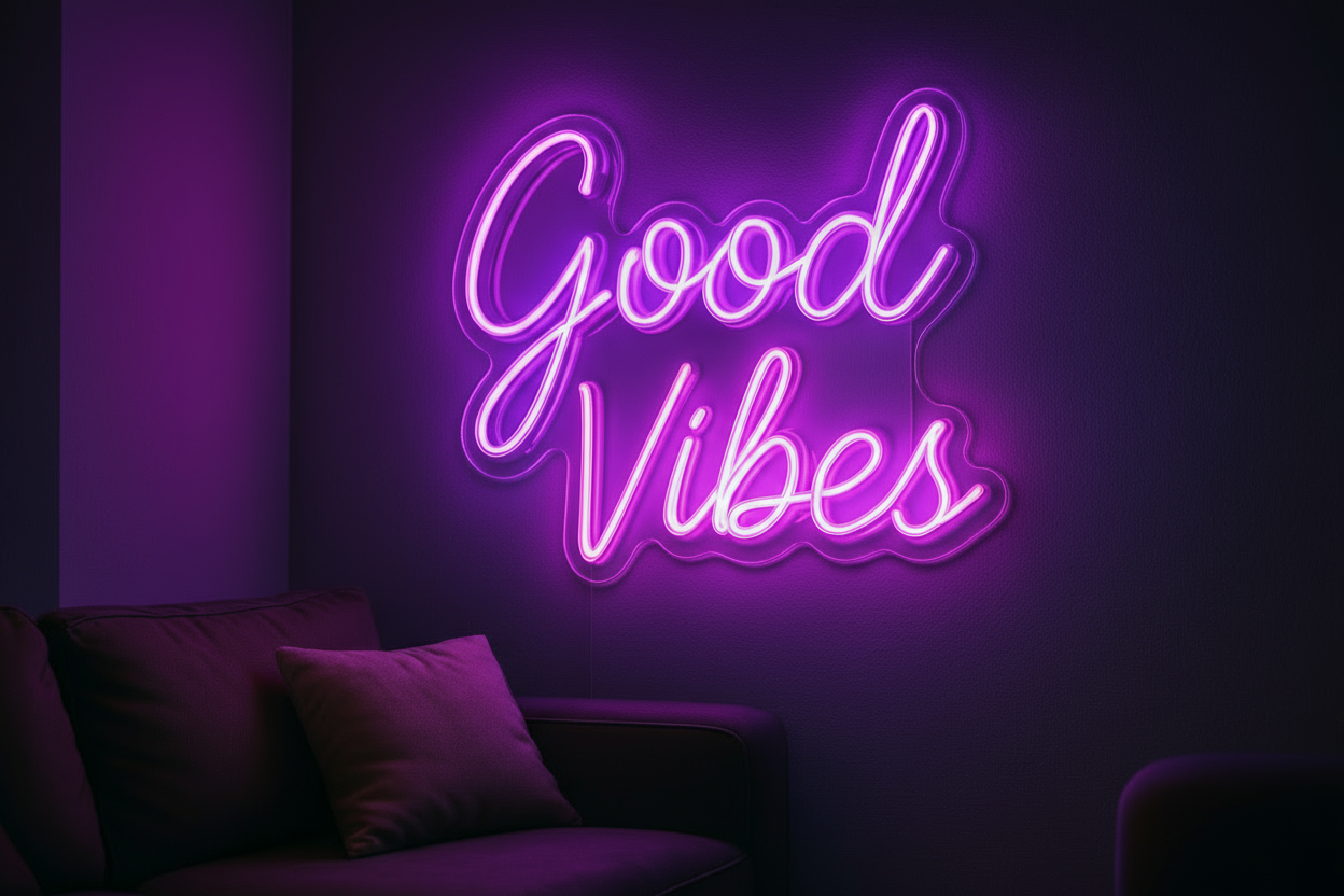 Good Vibes LED NEON SIGN