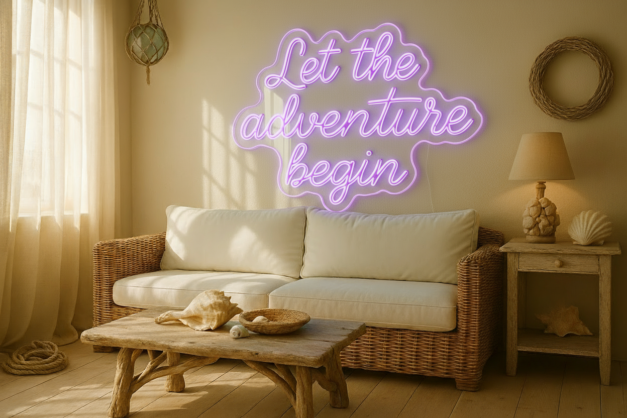 Let the adventure begin LED NEON SIGN
