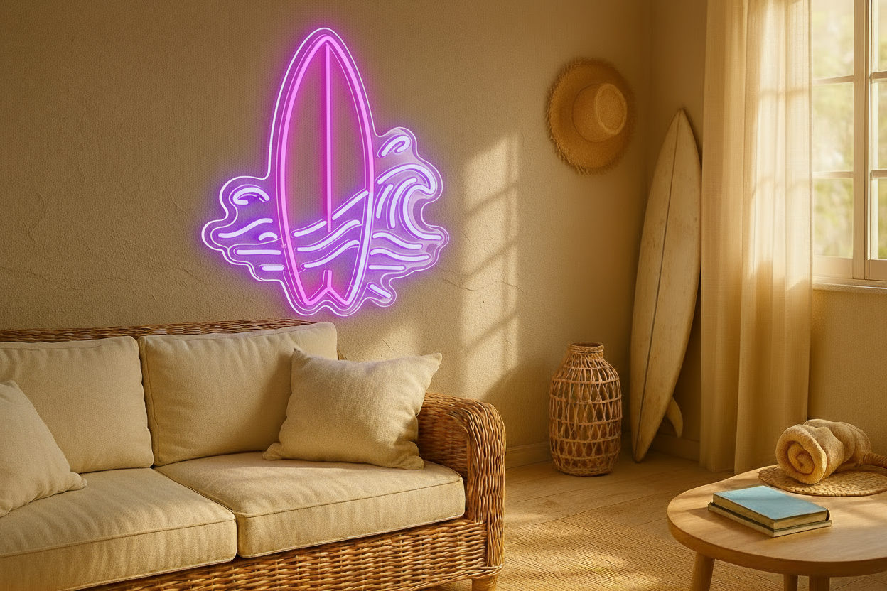 Surf Board LED NEON SIGN
