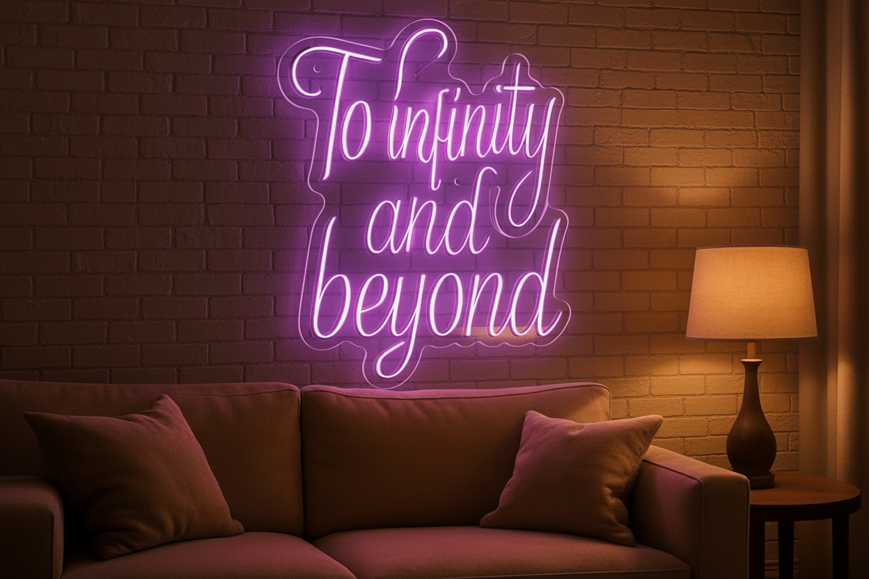 To infinity and beyond LED NEON SIGN