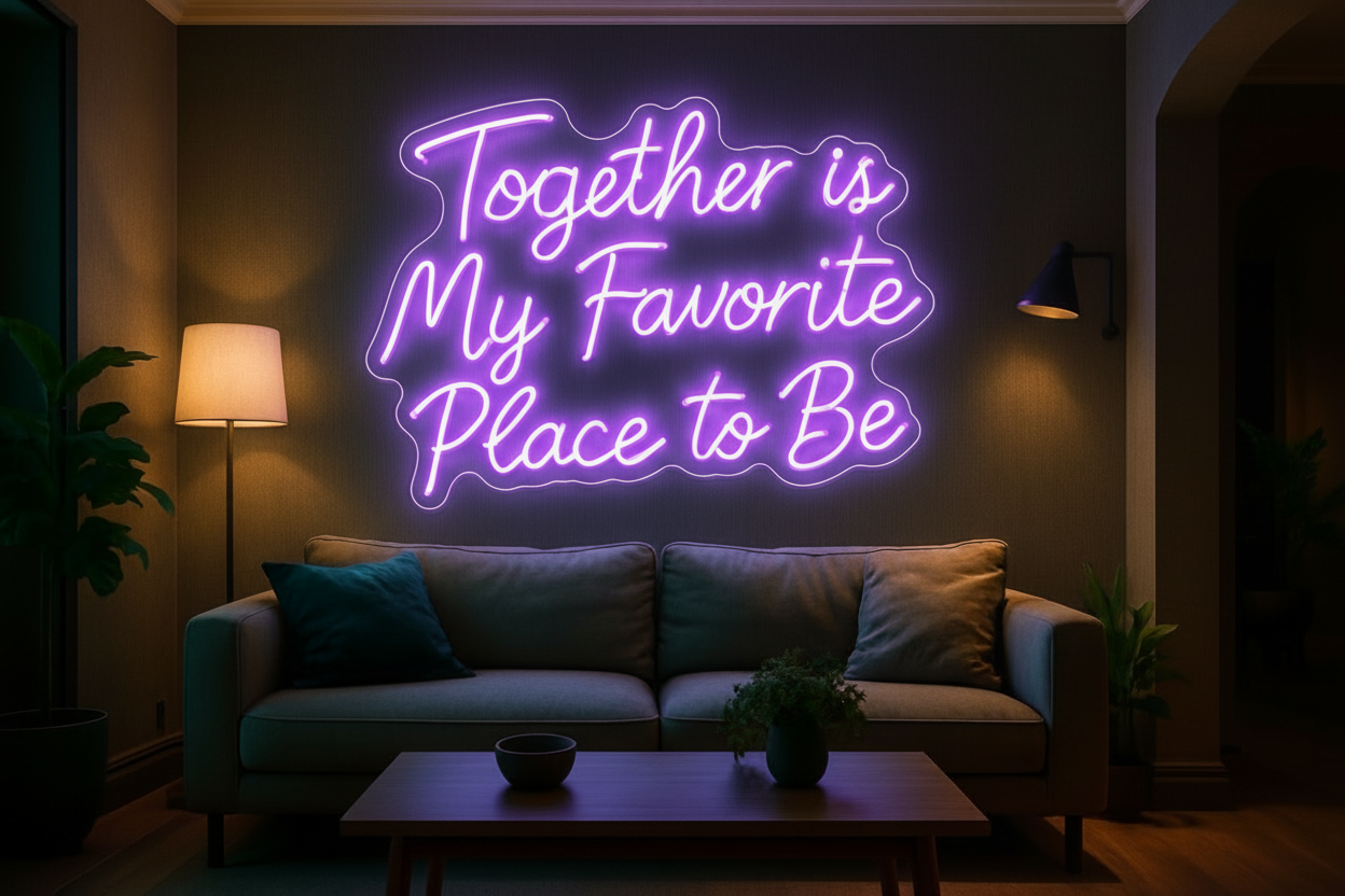 Together is My Favorite Place to Be LED NEON SIGN