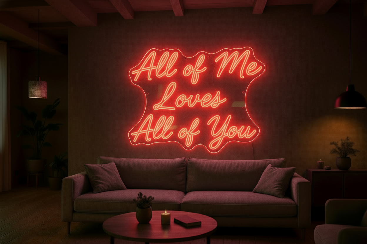 All of Me Loves All of You LED NEON SIGN