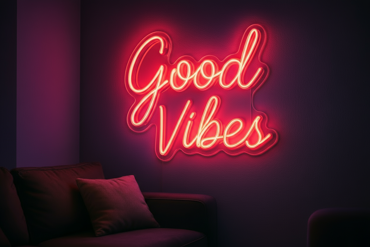 Good Vibes LED NEON SIGN