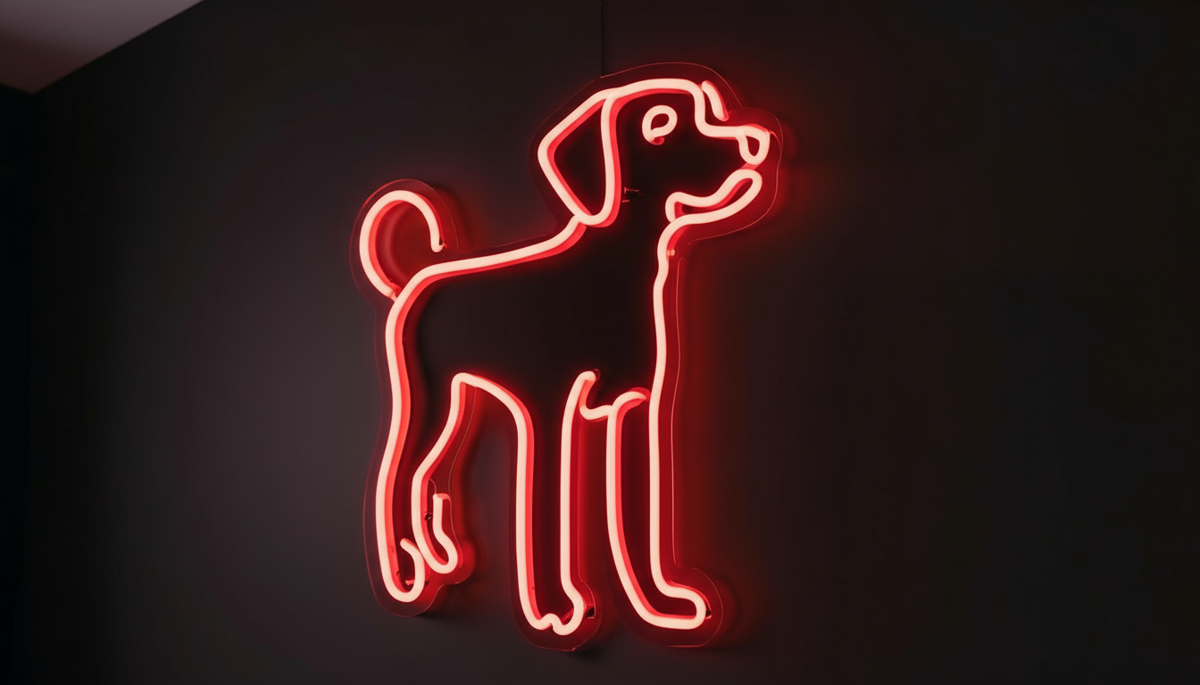 DOG LED NEON SIGN