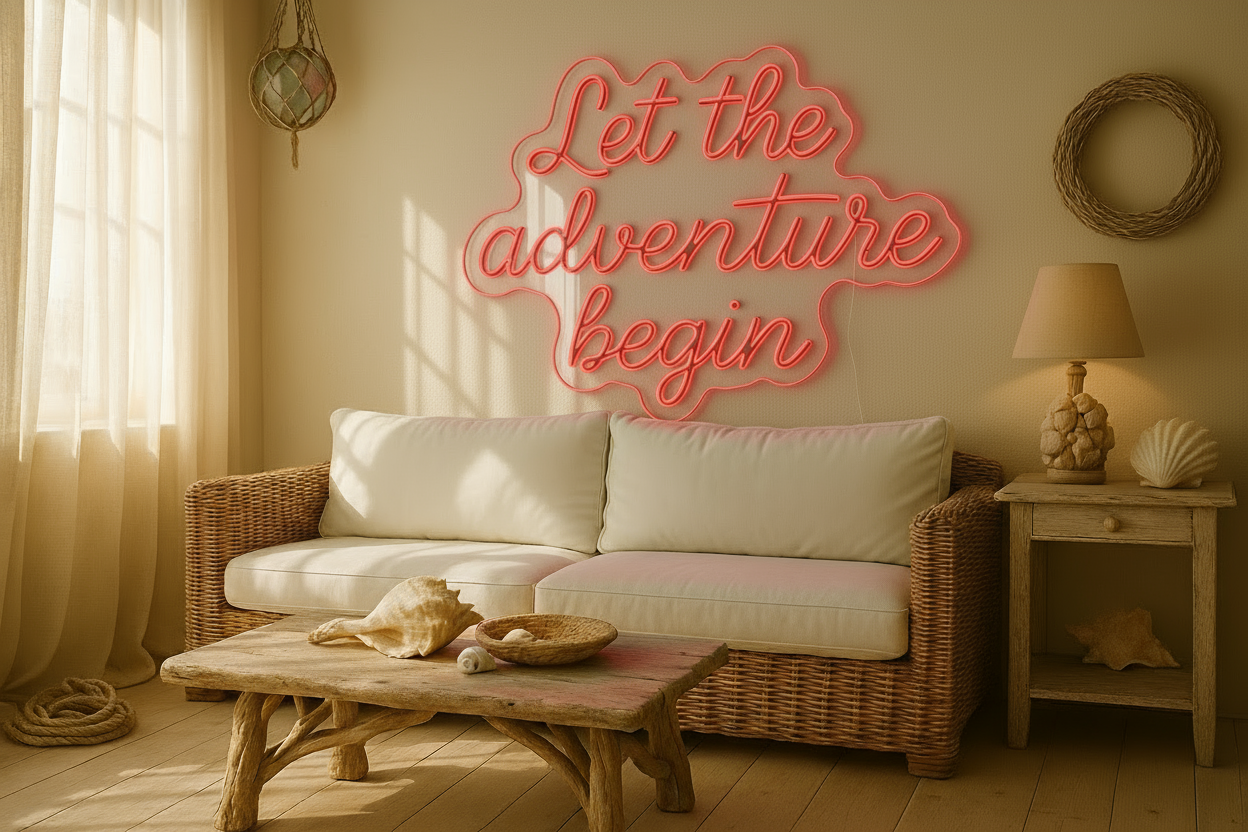 Let the adventure begin LED NEON SIGN