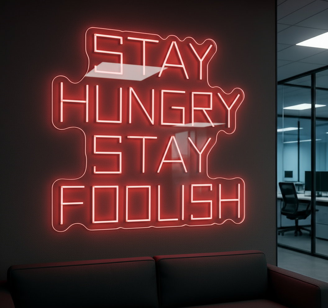 STAY HUNGRY STAY FOOLISH LED NEON SIGN