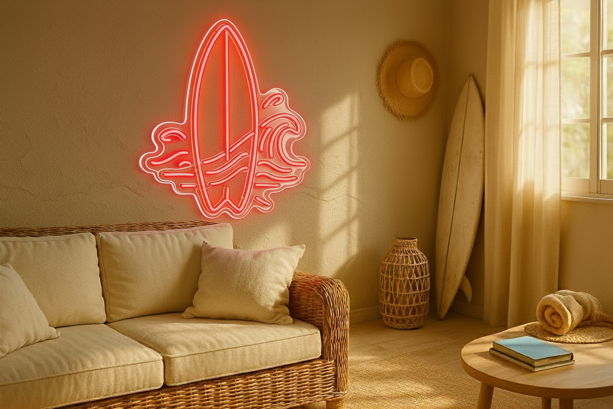 Surf Board LED NEON SIGN