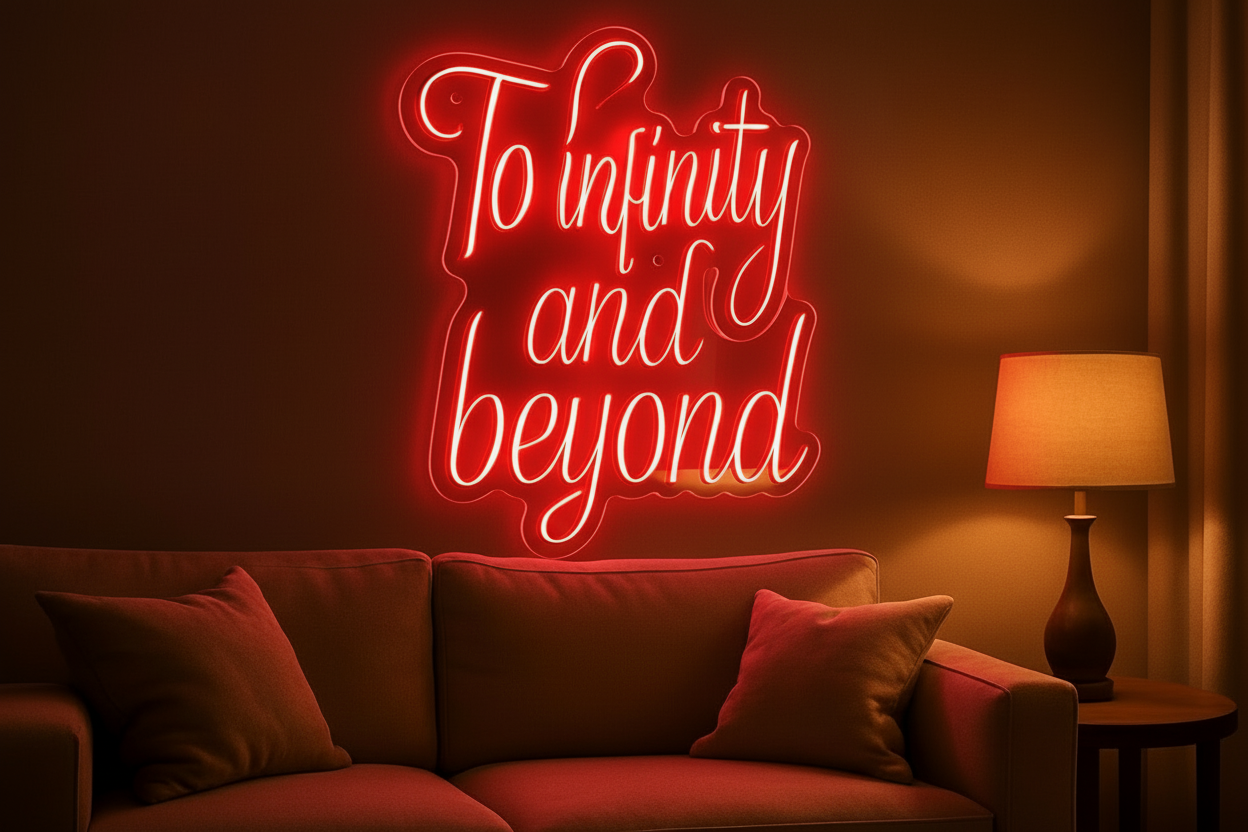 To infinity and beyond LED NEON SIGN