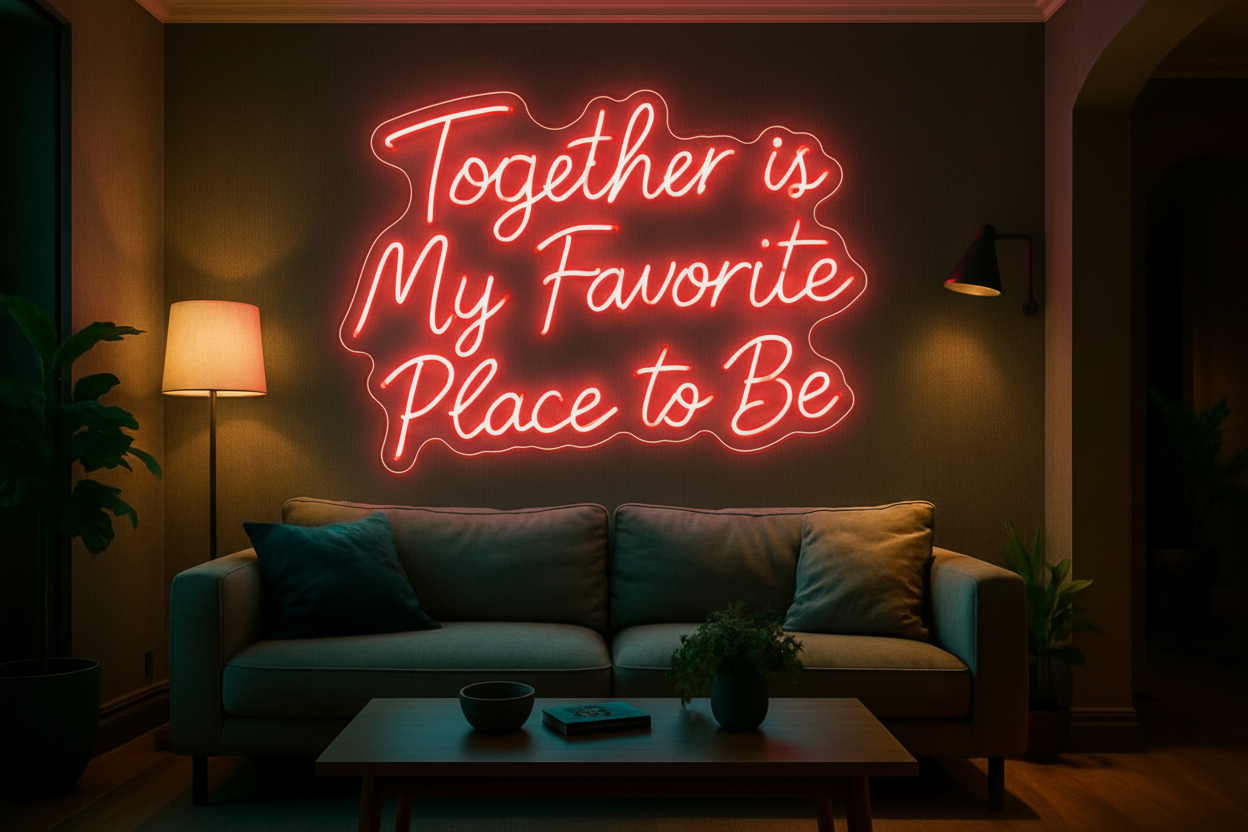 Together is My Favorite Place to Be LED NEON SIGN
