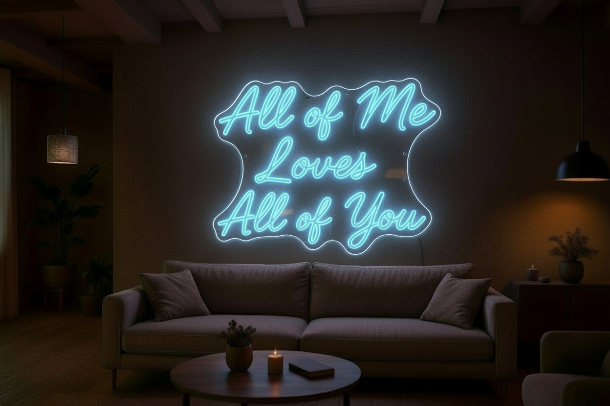 All of Me Loves All of You LED NEON SIGN