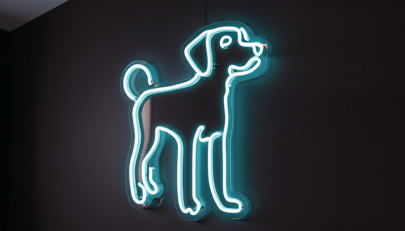 DOG LED NEON SIGN