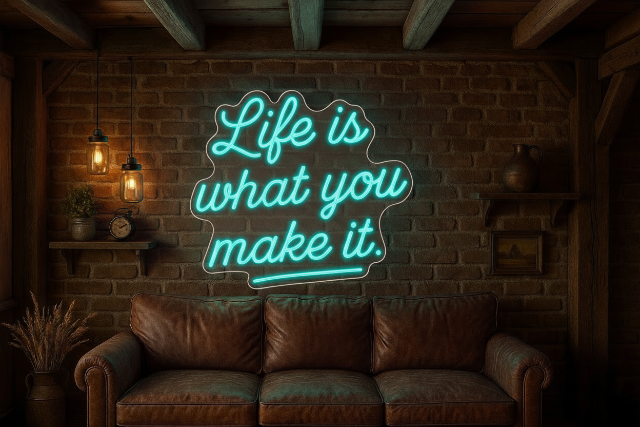 Life is what you make it. LED NEON SIGN