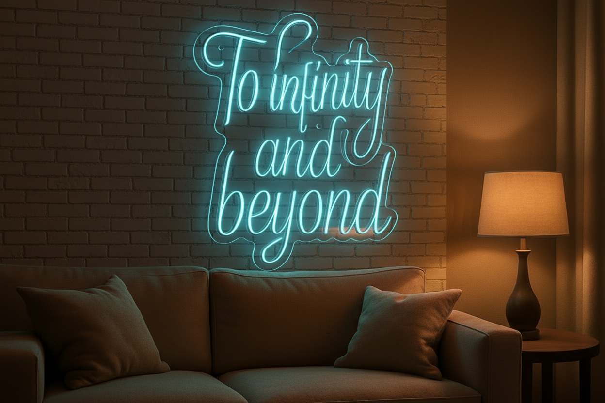To infinity and beyond LED NEON SIGN