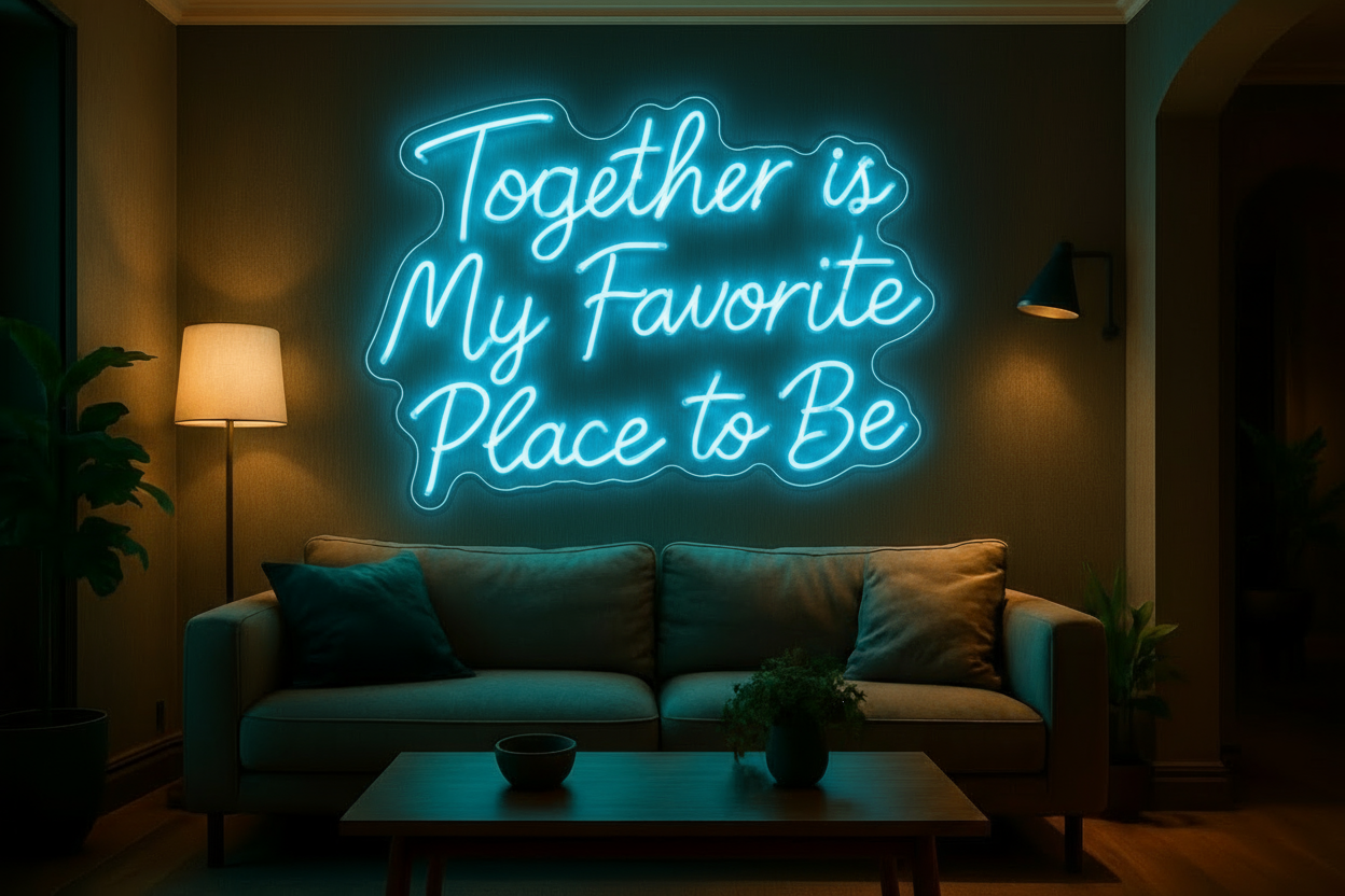 Together is My Favorite Place to Be LED NEON SIGN