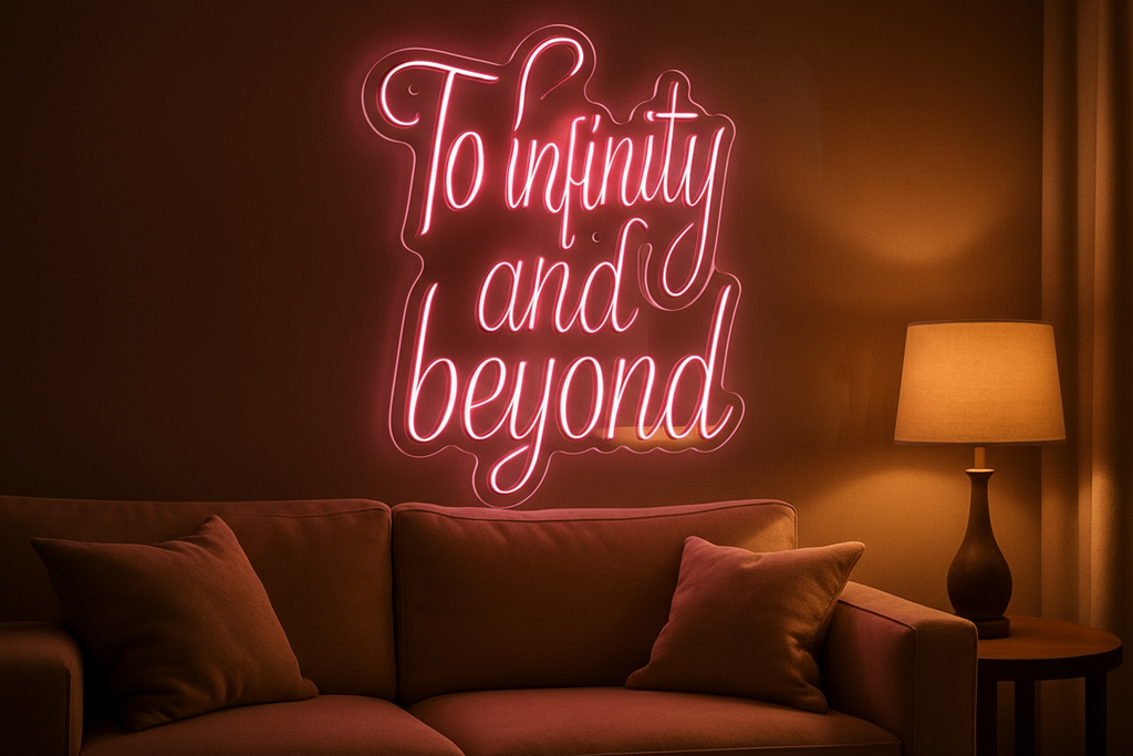 To infinity and beyond LED NEON SIGN