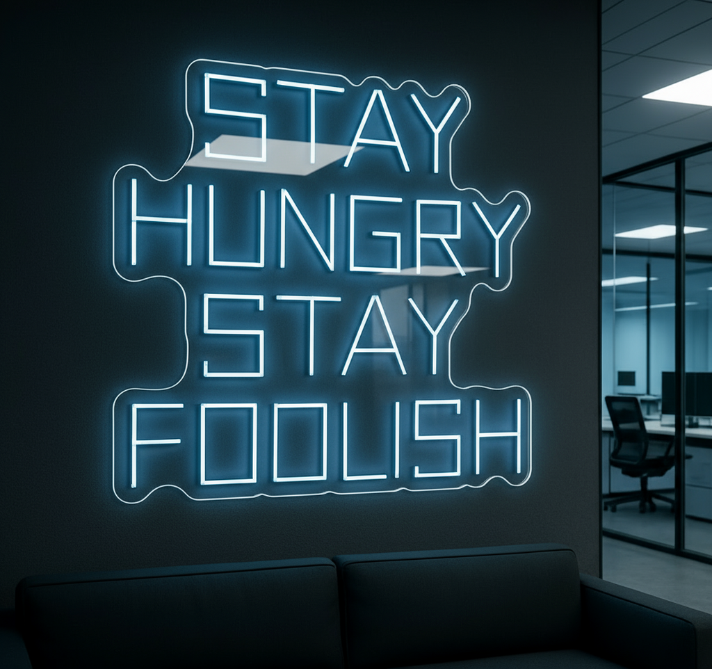 STAY HUNGRY STAY FOOLISH LED NEON SIGN